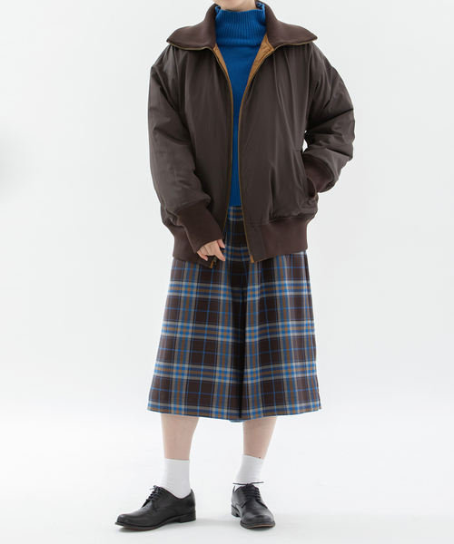 nop de nod（ノップドゥノッド）の「Cornetチェックガウチョパンツ（その他パンツ・レディース・ブルー/レッド/ブラウン・M）」の15枚目の写真