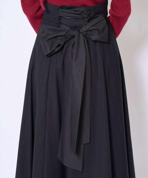 AND COUTURE(アンドクチュール)の「ビッグリボンフレアスカート(スカート・レディース・グレー/ブラック・SMALL/MEDIUM)」の12枚目の写真