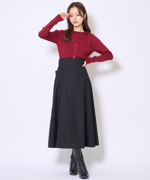 AND COUTURE(アンドクチュール)の「ビッグリボンフレアスカート(スカート・レディース・グレー/ブラック・SMALL/MEDIUM)」の15枚目の写真
