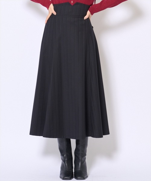 AND COUTURE(アンドクチュール)の「ビッグリボンフレアスカート(スカート・レディース・グレー/ブラック・SMALL/MEDIUM)」の5枚目の写真