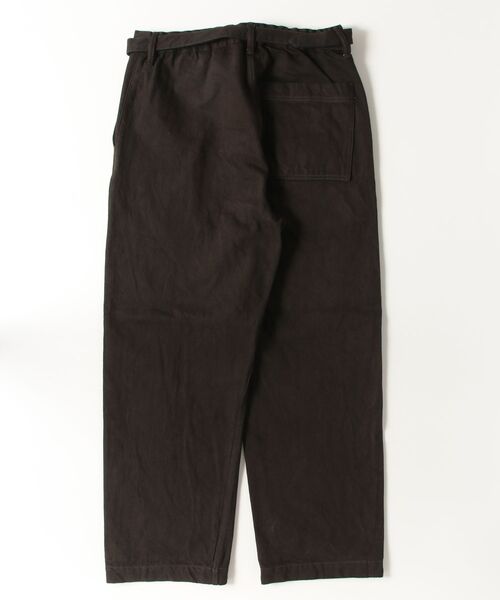 yoko sakamoto（ヨーコサカモト）の「【YOKO SAKAMOTO】 BELTED TROUSERS（デニムパンツ・メンズ・ダークブラウン・SMALL/MEDIUM）」の7枚目の写真