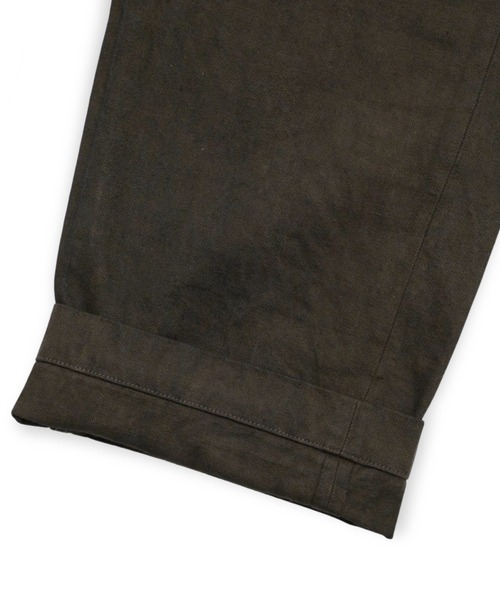 yoko sakamoto（ヨーコサカモト）の「【YOKO SAKAMOTO】 BELTED TROUSERS（デニムパンツ・メンズ・ダークブラウン・SMALL/MEDIUM）」の6枚目の写真