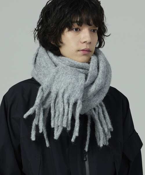 FREAK'S STORE（フリークスストア）の「ボリューム マフラー ソリッド（マフラー・メンズ・グレー/ブラック/ダークブラウン・ONE SIZE）」の2枚目の写真