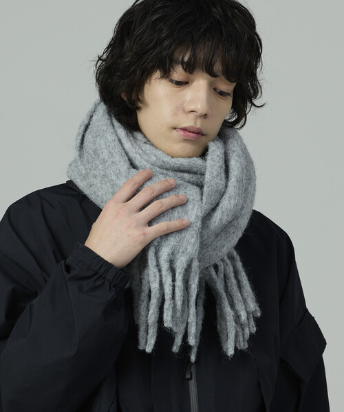 FREAK'S STORE（フリークスストア）の「ボリューム マフラー ソリッド（マフラー・メンズ・グレー/ブラック/ダークブラウン・ONE SIZE）」の7枚目の写真