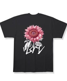 サンフラワーベリーピンクTシャツブラック