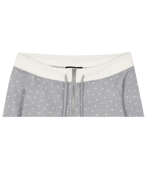 HIGH SCHOOL DISCO（ハイスクールディスコ）の「スターメッセージオフショルダージップアップ（スウェット・レディース・その他・FREE）」の4枚目の写真