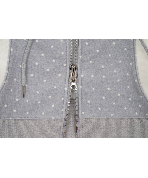 HIGH SCHOOL DISCO（ハイスクールディスコ）の「スターメッセージオフショルダージップアップ（スウェット・レディース・その他・FREE）」の5枚目の写真