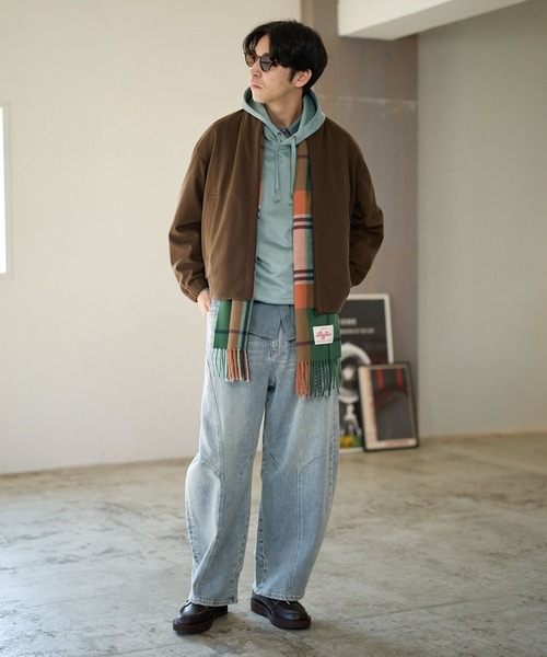 BAYFLOW（ベイフロー）の「[セットアップ可]ウールライクブルゾン【ストレッチ】（ブルゾン・メンズ・ブラウン/ブラック・MEDIUM/LARGE）」の6枚目の写真