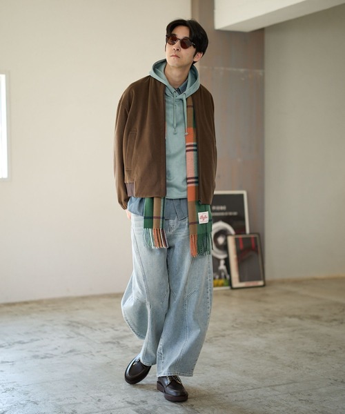 BAYFLOW（ベイフロー）の「[セットアップ可]ウールライクブルゾン【ストレッチ】（ブルゾン・メンズ・ブラウン/ブラック・MEDIUM/LARGE）」の7枚目の写真