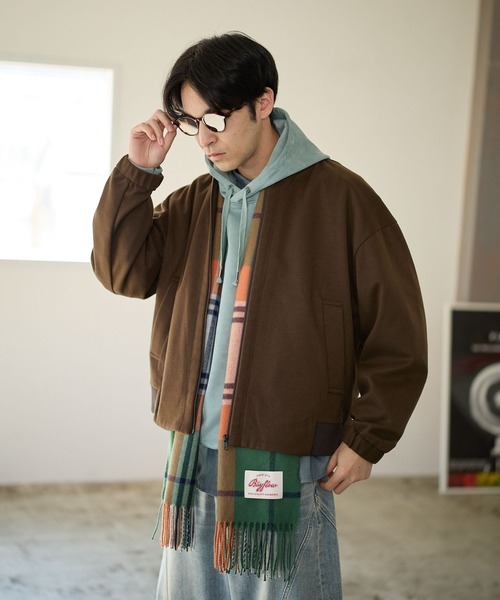 BAYFLOW（ベイフロー）の「[セットアップ可]ウールライクブルゾン【ストレッチ】（ブルゾン・メンズ・ブラウン/ブラック・MEDIUM/LARGE）」の17枚目の写真