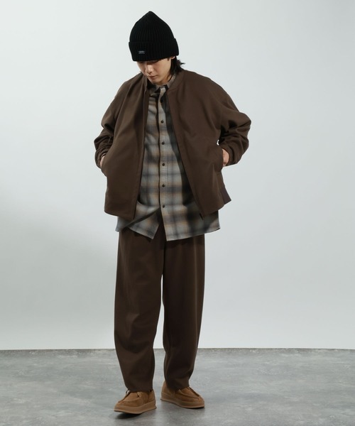 BAYFLOW（ベイフロー）の「[セットアップ可]ウールライクブルゾン【ストレッチ】（ブルゾン・メンズ・ブラウン/ブラック・MEDIUM/LARGE）」の19枚目の写真