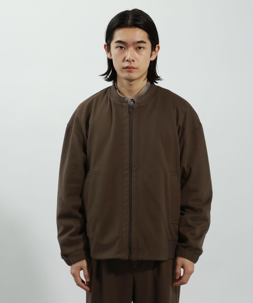 BAYFLOW（ベイフロー）の「[セットアップ可]ウールライクブルゾン【ストレッチ】（ブルゾン・メンズ・ブラウン/ブラック・MEDIUM/LARGE）」の10枚目の写真