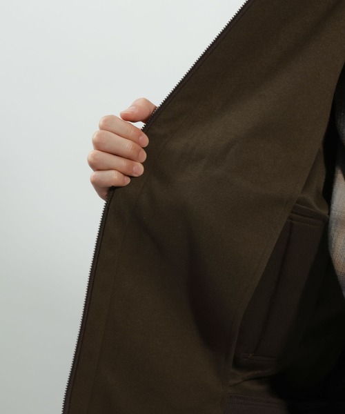 BAYFLOW（ベイフロー）の「[セットアップ可]ウールライクブルゾン【ストレッチ】（ブルゾン・メンズ・ブラウン/ブラック・MEDIUM/LARGE）」の9枚目の写真