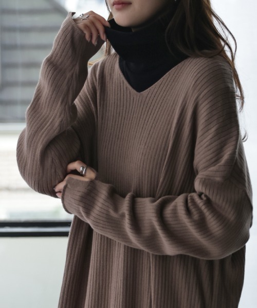 HUG.U（ハグユー）の「『体感＋3.1℃』吸湿発熱 インナーワンピース（ワンピース・レディース・ブラック/ホワイト・FREE）」の10枚目の写真
