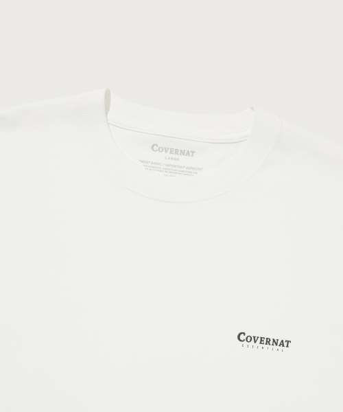 COVERNAT（カバーナット）の「[2PACK] クールコットンTシャツ ブラック+ホワイト（Tシャツ/カットソー・レディース・その他・LARGE/MEDIUM/X-LARGE/X-SMALL/SMALL/XX-LARGE）」の5枚目の写真