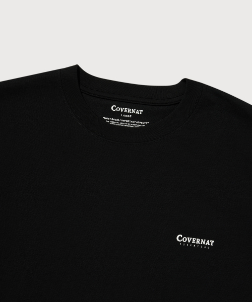COVERNAT（カバーナット）の「[2PACK] クールコットンTシャツ ブラック+ホワイト（Tシャツ/カットソー・レディース・その他・LARGE/MEDIUM/X-LARGE/X-SMALL/SMALL/XX-LARGE）」の9枚目の写真