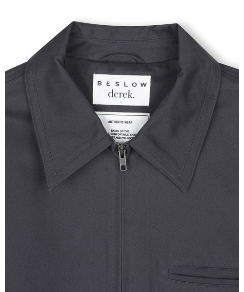 BESLOW（ビースロー）の「[ビスルーXデリック]コットンツイルワークジャケットチャコール（その他アウター・メンズ・その他・SMALL/MEDIUM/LARGE/X-LARGE）」の2枚目の写真