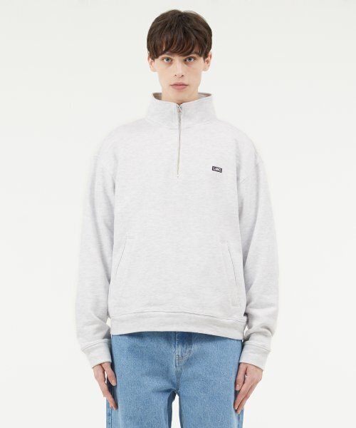 LMCの「BOX QUARTER ZIP SWEATSHIRT light heather gray（スウェット・レディース・その他・MEDIUM/LARGE/SMALL）」の3枚目の写真