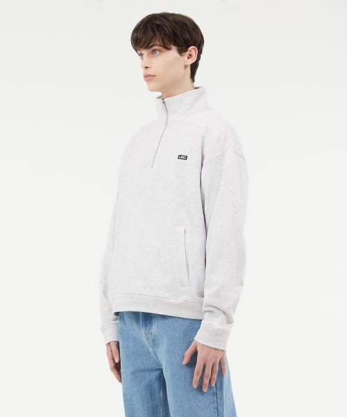 LMCの「BOX QUARTER ZIP SWEATSHIRT light heather gray（スウェット・レディース・その他・MEDIUM/LARGE/SMALL）」の4枚目の写真