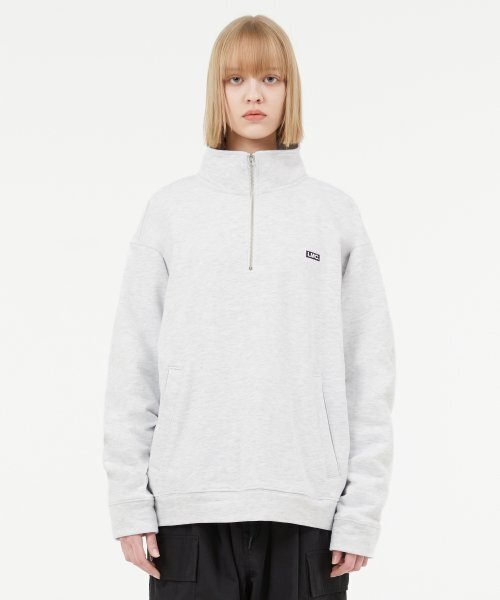 LMCの「BOX QUARTER ZIP SWEATSHIRT light heather gray（スウェット・レディース・その他・MEDIUM/LARGE/SMALL）」の6枚目の写真