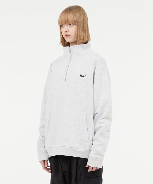LMCの「BOX QUARTER ZIP SWEATSHIRT light heather gray（スウェット・レディース・その他・MEDIUM/LARGE/SMALL）」の7枚目の写真