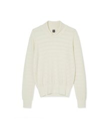 IOLO（イオロ）の「ウールシルクショールカラー_アイボリー（ニット/セーター）」