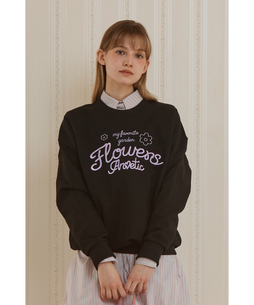 ANOETIC(アノエティック)の「ANC GARDEN SWEATSHIRT_BLACK(スウェット・レディース・ブラック・FREE)」の3枚目の写真