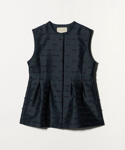 UNITED ARROWS（ユナイテッドアローズ）の「リボン カットジャガード ベスト（ベスト・レディース・ネイビー/ブラック・FREE）」の14枚目の写真