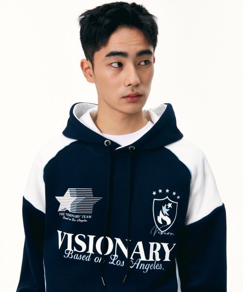 VISION STREET WEAR（ヴィジョンストリートウェア）の「VSW Football Hoodie Navy（パーカー・レディース・その他・SMALL/MEDIUM/LARGE/X-LARGE）」の3枚目の写真