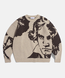 ESPIONAGE | Beethoven Knit Sweater Sand Beige(ニット/セーター)