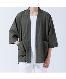 TOPBOY（トップボーイ）の「ルーズフィットリネン無地ローブカーディガンチャコール（カーディガン/ボレロ）」