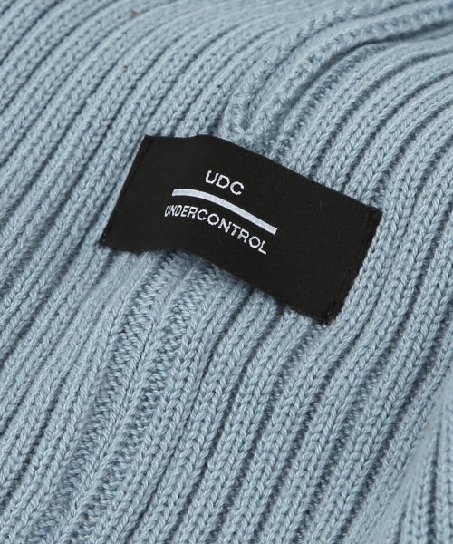 UNDERCONTROL(アンダーコントロール)の「四季用薄手ロングビーニーコットンニット男女共用ロゴビーニーハットBEANIE / CROSS BOX LOGO / L SKY(ニットキャップ/ビーニー・メンズ・その他・FREE)」の6枚目の写真