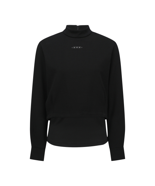 ANEW GOLF(アニューゴルフ)の「LAYERD MOCK NECK L/TS_BK(Tシャツ/カットソー・レディース・その他・X-SMALL)」の1枚目の写真