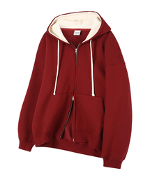 GAINSBORO（ゲインズボロ）の「2WAY シグネチャー1 フードジップアップ_バーガンディ（パーカー）」