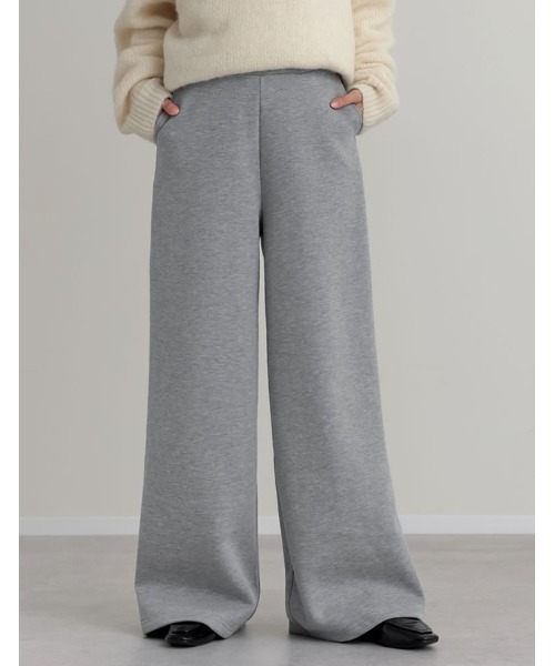 プリーツパンツ　グレー　サイズ1 ベルトループ　hp21jf148 テーパードフィット1プリーツパンツ ライトグレー – MINIMAL WARDROBE