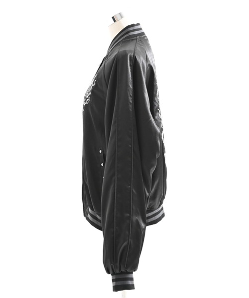 REFLEM(レフレム)の「『REFLEM/レフレム』スカル刺繍スカジャン(スカジャン・レディース・ブラック/ブラック×ホワイト・FREE)」の21枚目の写真