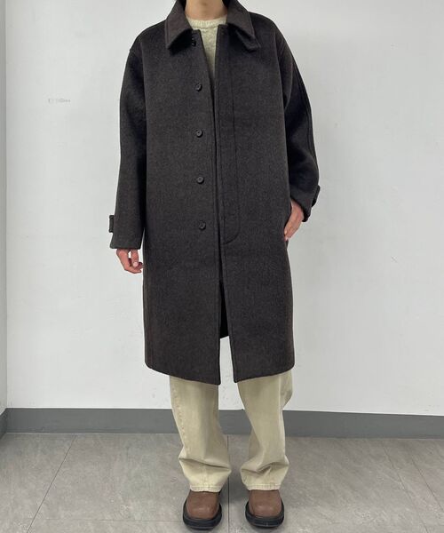 FABREGAT(ファブレガ)の「ベルキンウールバルマカンロングコート(ダークブラウン)(チェスターコート・メンズ・その他・2/3)」の4枚目の写真
