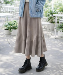 Aラインニットスカート