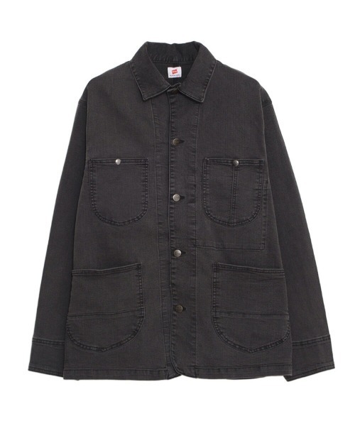 HANES(ヘインズ)の「『Hanes/ヘインズ』カバーオール(デニムジャケット・メンズ・サックスブルー/ブラック/ブルー/ネイビー・M/LL/L)」の14枚目の写真