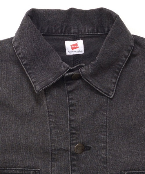 HANES(ヘインズ)の「『Hanes/ヘインズ』カバーオール(デニムジャケット・メンズ・サックスブルー/ブラック/ブルー/ネイビー・M/LL/L)」の16枚目の写真
