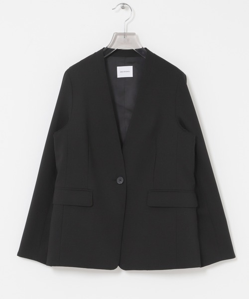 URBAN RESEARCH(アーバンリサーチ)の「ノーカラージャケット(ノーカラージャケット・レディース・ネイビー/ブラック・36/38/40)」の16枚目の写真