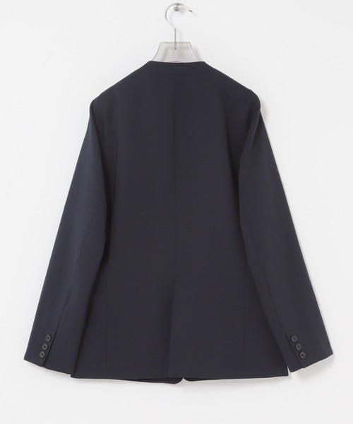 URBAN RESEARCH レザーノーカラージャケット URBAN RESEARCH｜レザーライクジップブルゾン | Rakuten Fashion(楽天