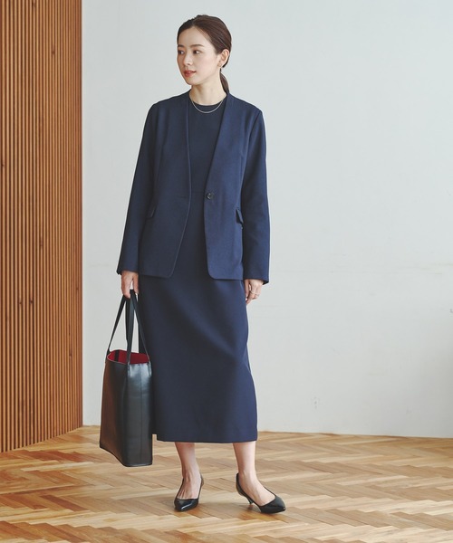 URBAN RESEARCH(アーバンリサーチ)の「ノーカラージャケット(ノーカラージャケット・レディース・ネイビー/ブラック・36/38/40)」の14枚目の写真