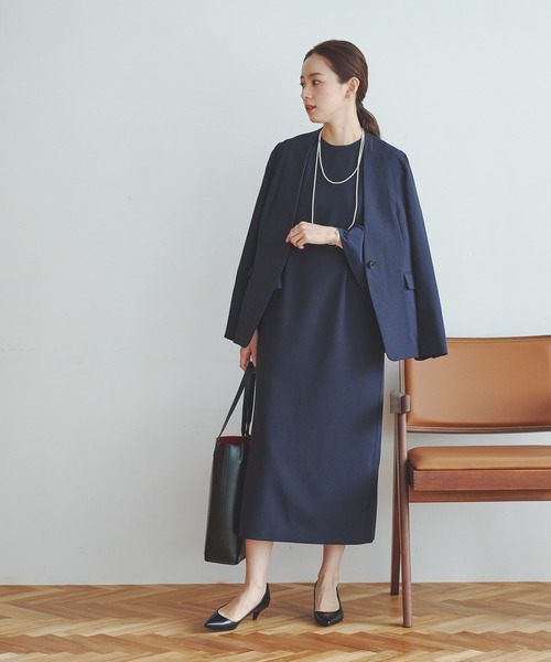 URBAN RESEARCH(アーバンリサーチ)の「ノーカラージャケット(ノーカラージャケット・レディース・ネイビー/ブラック・36/38/40)」の15枚目の写真