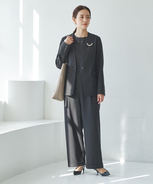 URBAN RESEARCH(アーバンリサーチ)の「ノーカラージャケット(ノーカラージャケット・レディース・ネイビー/ブラック・36/38/40)」の7枚目の写真