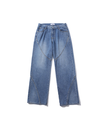 EYEUNDERSTAND（アイアンダスタンド）の「Twist Line Denim Pants ( Blue)（デニムパンツ）」