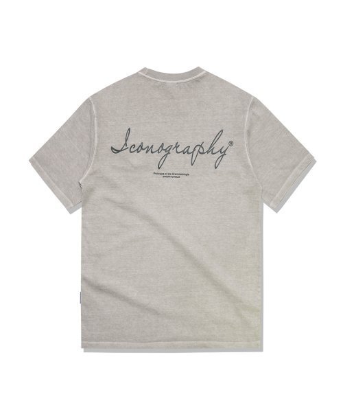 ICONOGRAPHY(アイコノグラフィー)の「PIGMENT EMBLEM SILICONE VOLUME PRINT OTB(Tシャツ/カットソー・レディース・ベージュ・MEDIUM/LARGE)」の2枚目の写真