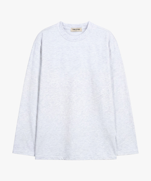 THESTORI（ザ・ストリ）の「[8数] シンプルヘビー長袖Tシャツ（ホワイトメランジ）（Tシャツ/カットソー・メンズ・その他・1(M)/2(L)/3(XL)）」の2枚目の写真