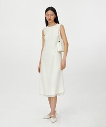 Gathered Sleeveless Dress