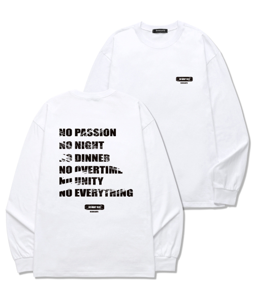 BARIGATE(バリゲート)の「NO 18:01 ロングスリーブ (BLS008) ホワイト(Tシャツ/カットソー・レディース・その他・SMALL/MEDIUM/LARGE/X-LARGE/XX-LARGE)」の1枚目の写真